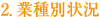 2. 業種別状況